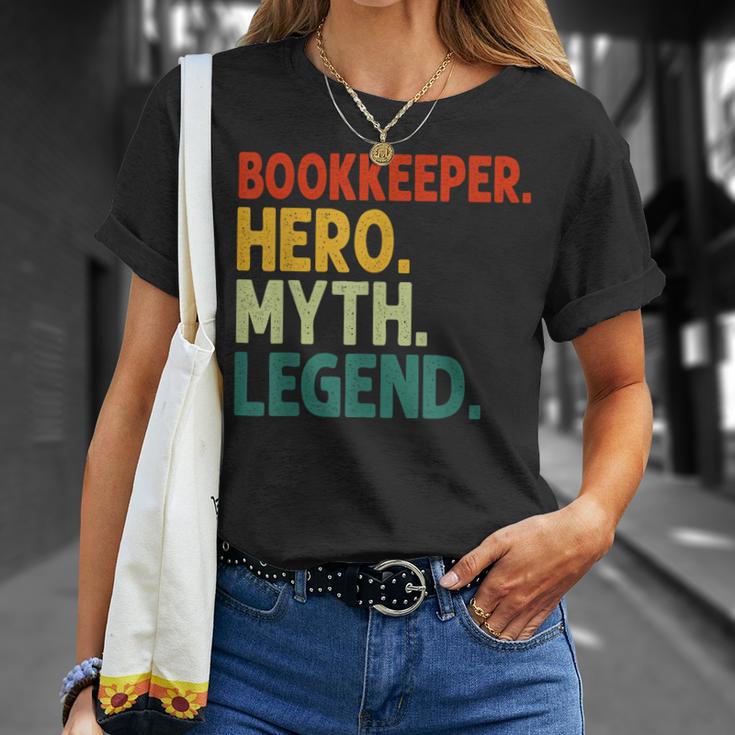 Buchhalter Hero Myth Legend Retro Vintage Buchhaltung T-Shirt Geschenke für Sie