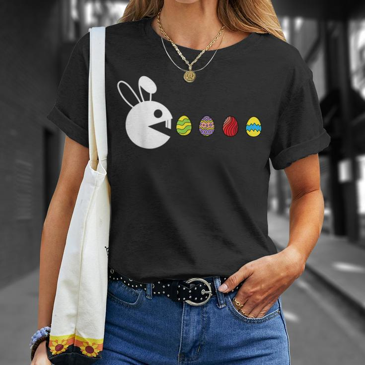 Bunny Happy Easter Egg Hunting Video-Game Gamer Unisex T-Shirt Gifts for Her