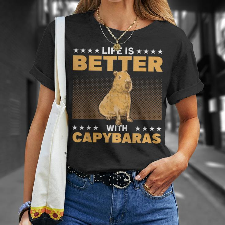 Capybara Capy Mama Capybara Liebhaber Wasserschwein T-Shirt Geschenke für Sie