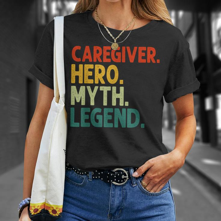 Caregiver Hero Myth Legend Retro Vintage Hausmeister T-Shirt Geschenke für Sie