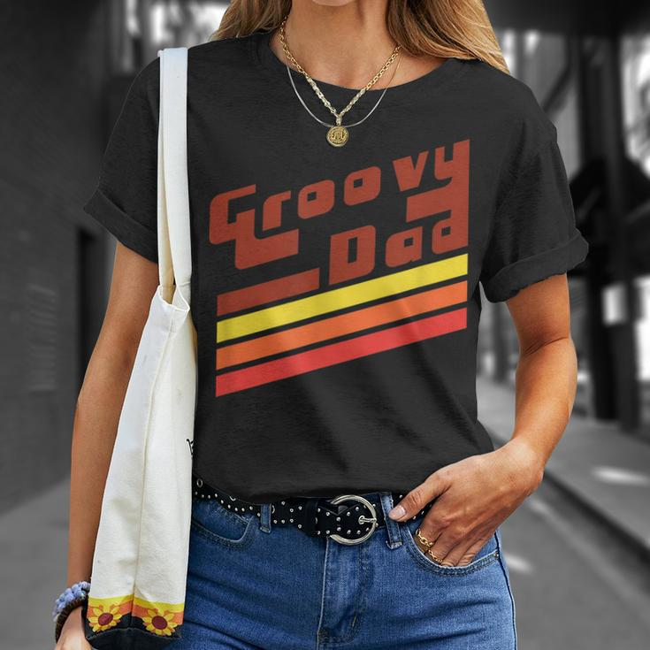 Mens Classic Vintage Retro 70S Groovy Dad T-Shirt Gifts for Her