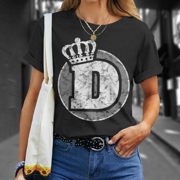 Cool Abc Name Letter D Character D Case Alphabetical D T-Shirt Gifts for Her