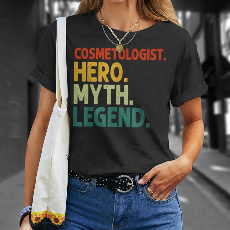 Cosmetologist Hero Myth Legend Vintage Kosmetikerin T-Shirt Geschenke für Sie