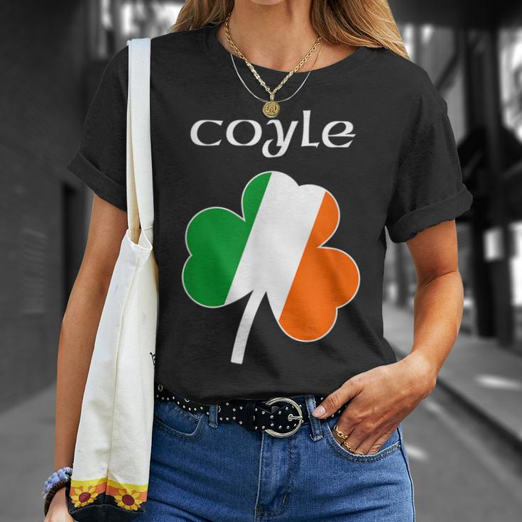 CoyleFamily Reunion Irish Name Ireland Shamrock Unisex T-Shirt Gifts for Her