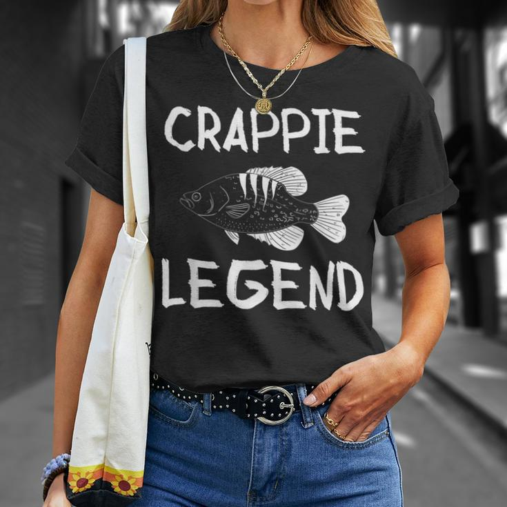 Crappie Legend Fischer Angler T-Shirt Geschenke für Sie