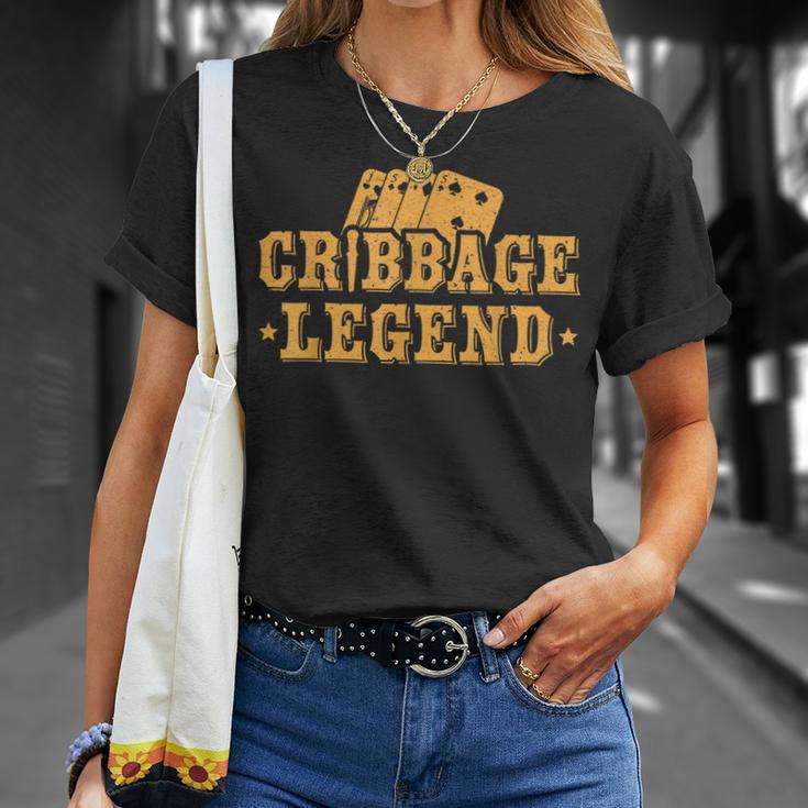 Cribbage Legend Kartenspiel Spieler V2 T-Shirt Geschenke für Sie