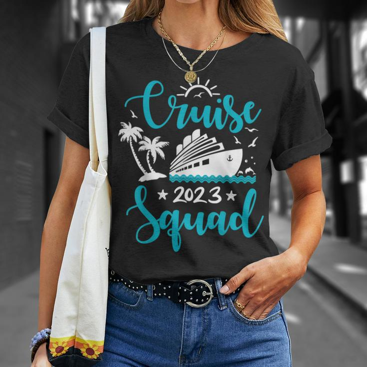 Cruise Squad 2023 Family Matching Vacation Group Trip Party Unisex T-Shirt Gifts for Her