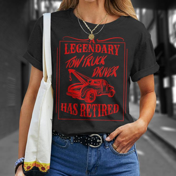 Cute A Legendary Tow Truck Driver Has Retired T-shirt Gifts for Her