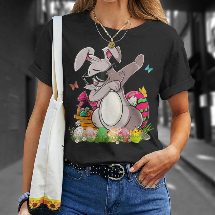 Dabbing Rabbit Easter Day Eggs Dab Boys Girls Kids T-Shirt Gifts for Her