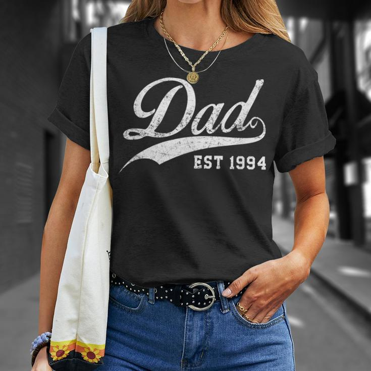 Dad Established 1994 Fathers Day Gift For Mens Unisex T-Shirt Gifts for Her