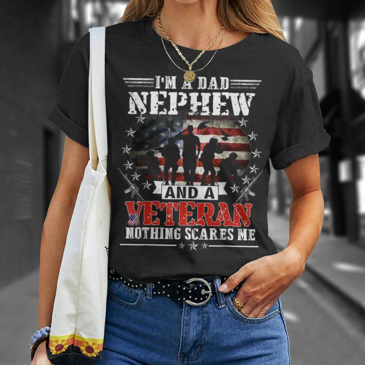 Im A Dad Nephew Veteran Memorial Day Patrioitc T-Shirt Gifts for Her