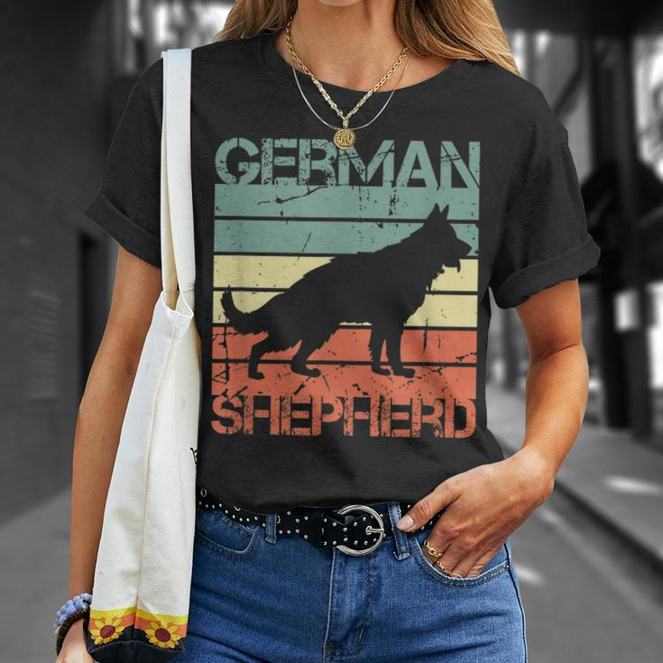 Deutscher Schäferhund Vintage Look Hunde Mama Hunde Papa T-Shirt Geschenke für Sie