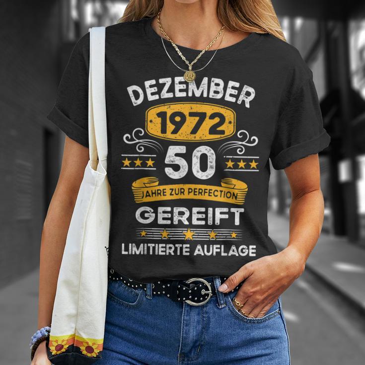 Dezember 1972 Lustige Geschenke 50 Geburtstag T-Shirt Geschenke für Sie