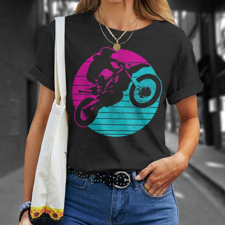 Dirt Bike Retro Vintage Motocross Mx Racing Biker Unisex T-Shirt Gifts for Her