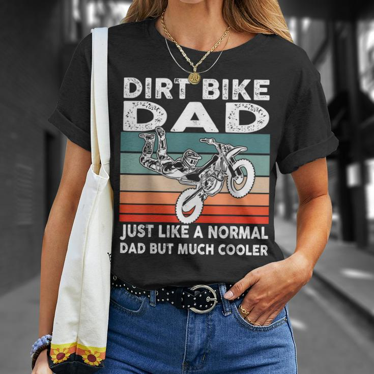 Dirtbike Motocross Dirt Bike Dad Mx Vintage T-Shirt Gifts for Her