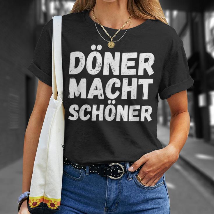 Döner Macht Schöner Kebab Dönerverkäufer Imbiss T-Shirt Geschenke für Sie