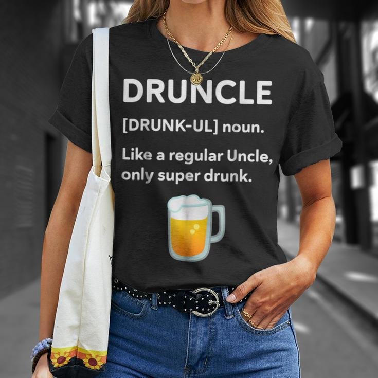 Druncle| Beer Gift For Men | Uncle Gifts Unisex T-Shirt Gifts for Her