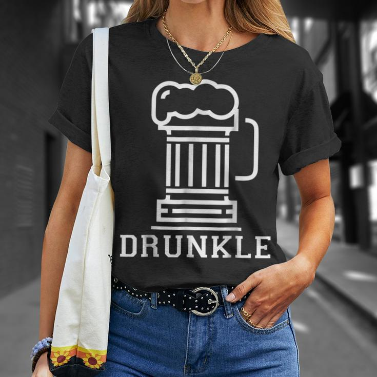 Drunkle Drunk Uncle Beer Gift Gift For Mens Unisex T-Shirt Gifts for Her