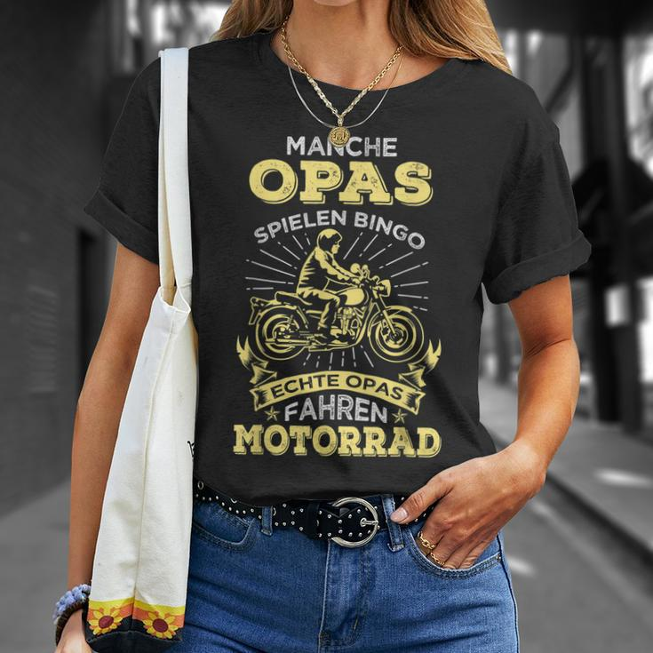 Echte Opas Fahren Motorrad T-Shirt, Ideal für Großväter Geschenke für Sie