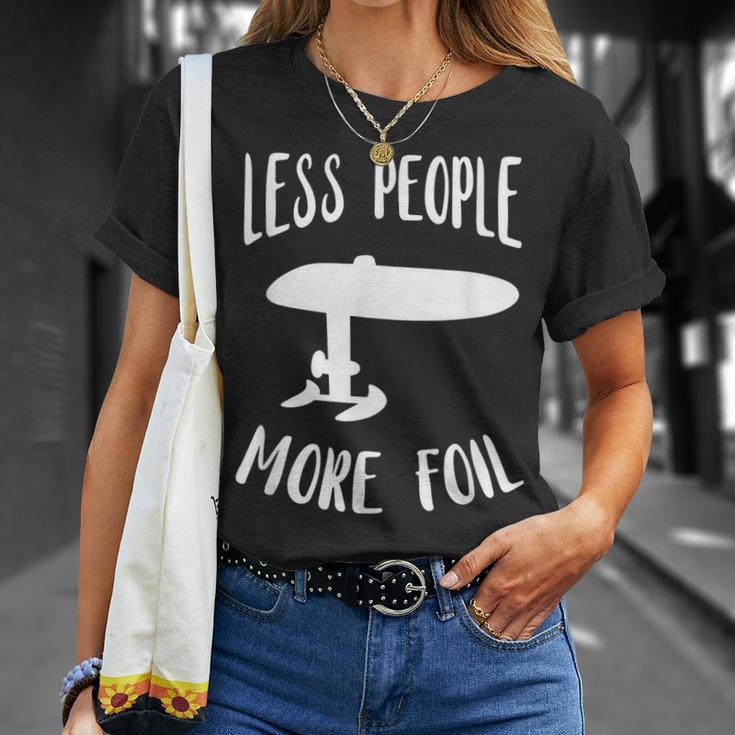 Efoil Less People More Elektrisches Hydrofoil-Surfbrett T-Shirt Geschenke für Sie