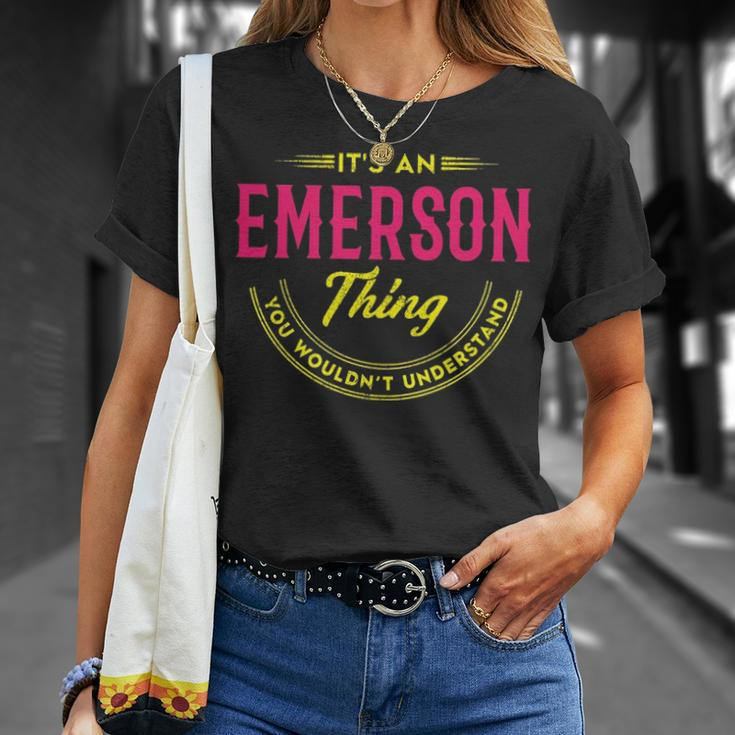 Emerson Shirt Personalized Name Gifts With Name Emerson Unisex T-Shirt Gifts for Her