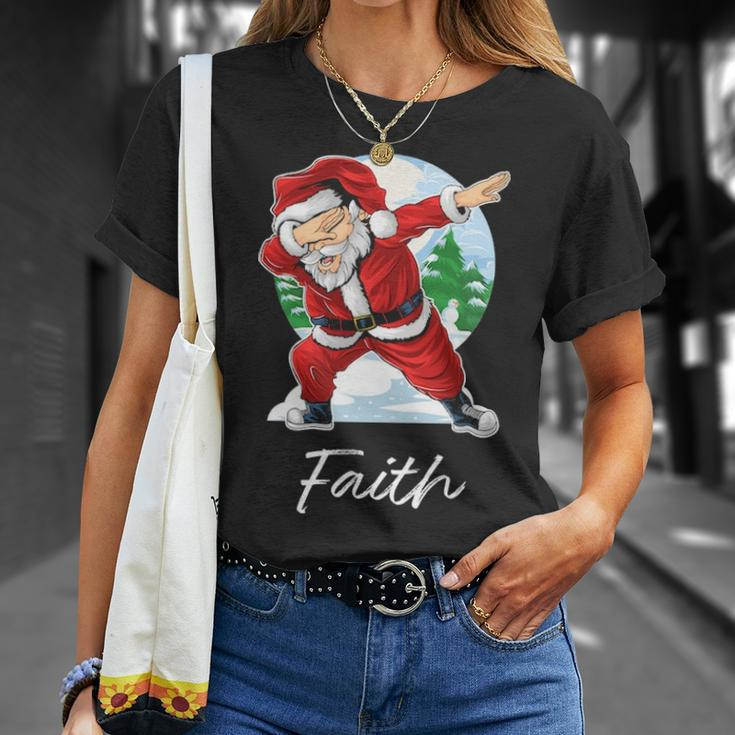 Faith Name Gift Santa Faith Unisex T-Shirt Gifts for Her