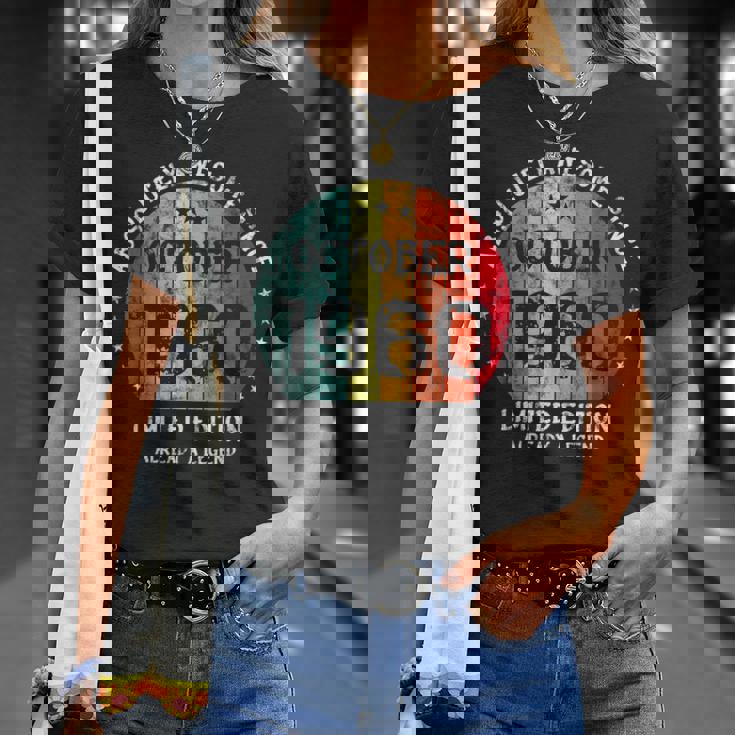 Fantastisch Seit Oktober 1960 Männer Frauen Geburtstag T-Shirt Geschenke für Sie