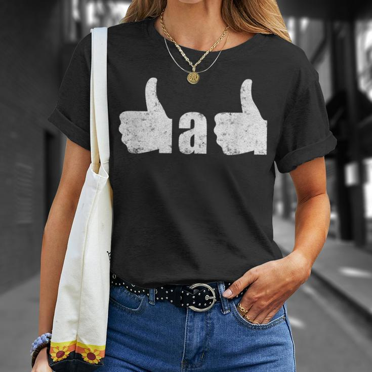 Fathers Day Thumbs Up Best Dad Ever Fathers Day T-shirt Gifts for Her