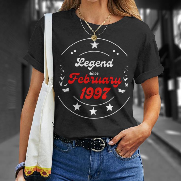 Februar 1997 Geburtstagslegende Mann Junge Seit Februar 1997 T-Shirt Geschenke für Sie