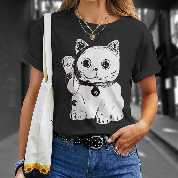 Feng Shui Maneki-Neko Pop-Art T-Shirt Geschenke für Sie