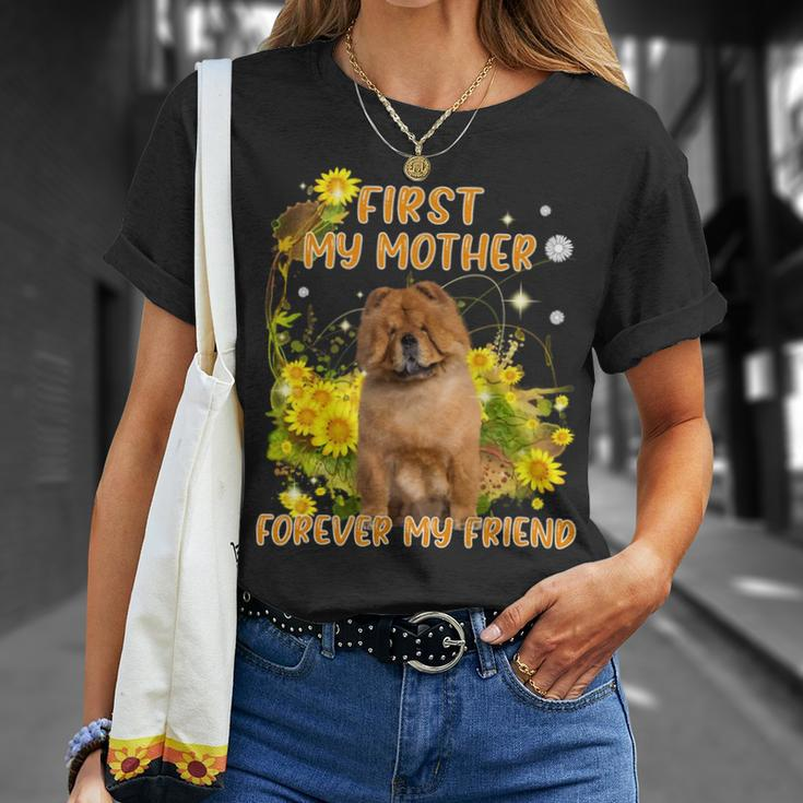 First My Mother Forever My Friend Mothers Day Dog Mom V3 Unisex T-Shirt Gifts for Her
