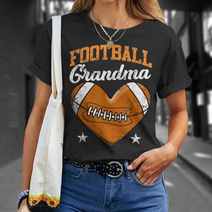 Football Grandma Grandmother Grammy Unisex T-Shirt Gifts for Her
