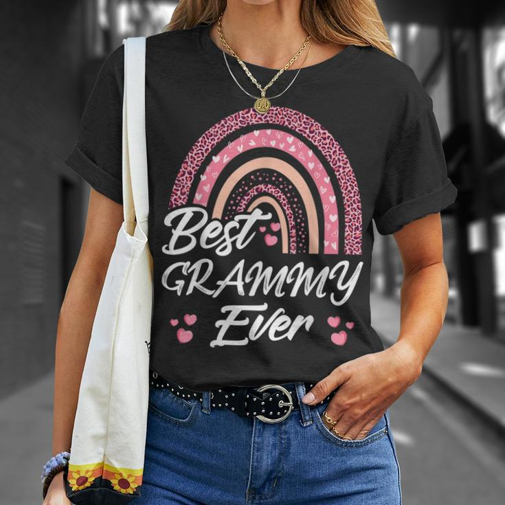 Funny Best Grammy Ever Rainbow Cute Mothers Day For Women Unisex T-Shirt Gifts for Her