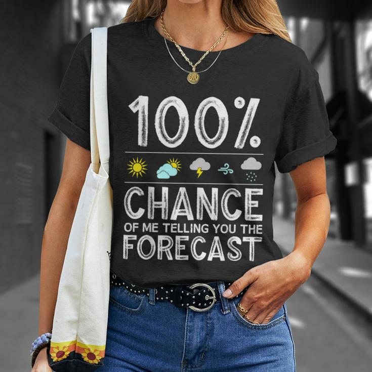 Funny Meteorology Gift For Weather Enthusiasts Cool Weatherman Gift Unisex T-Shirt Gifts for Her