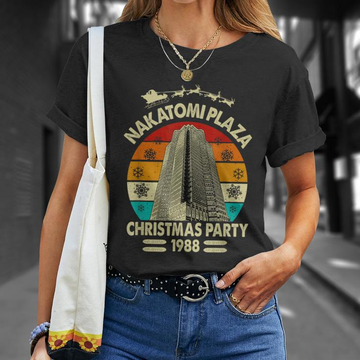 Funny Nakatomi Plaza Christmas Party 1988 Xmas Holiday Unisex T-Shirt Gifts for Her