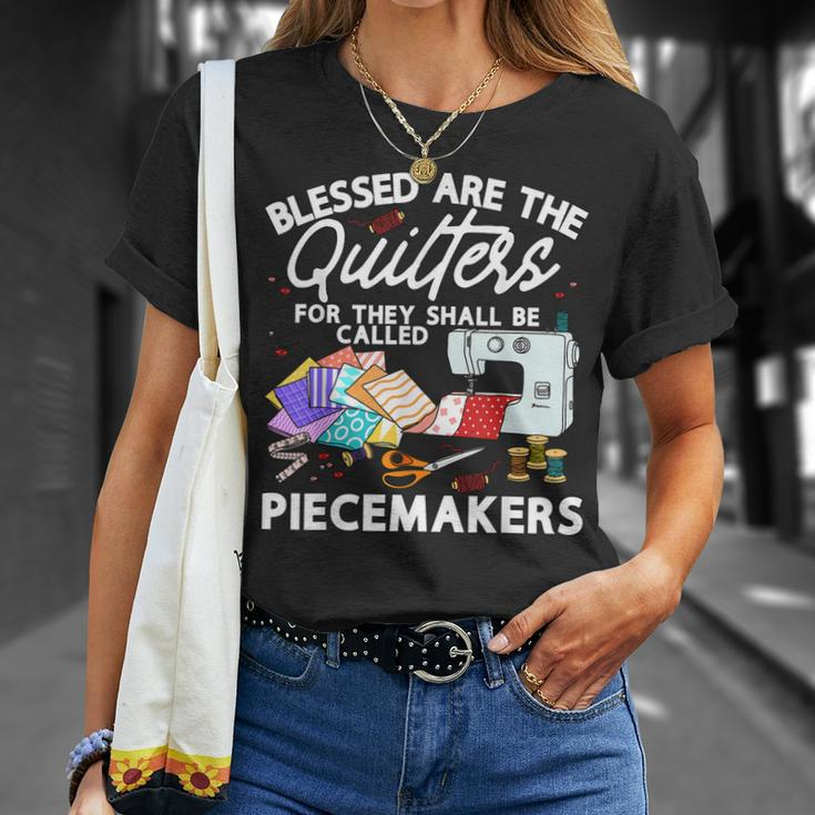 Funny Quilting Knitting Lover Sewing Unisex T-Shirt Gifts for Her