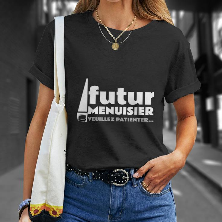 Futur Menuisier T-Shirt, Geduld & Humor Design Geschenke für Sie