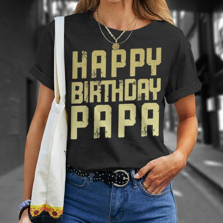 Geburtstag Papa Happy Birthday Geschenk T-Shirt Geschenke für Sie