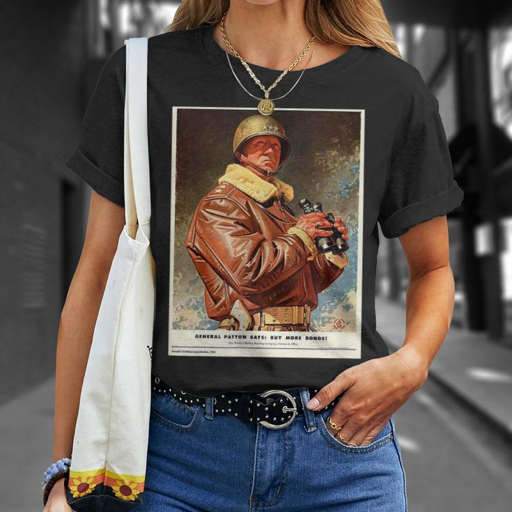 General George S Patton Ww2 Propaganda Poster Unisex T-Shirt | Mazezy