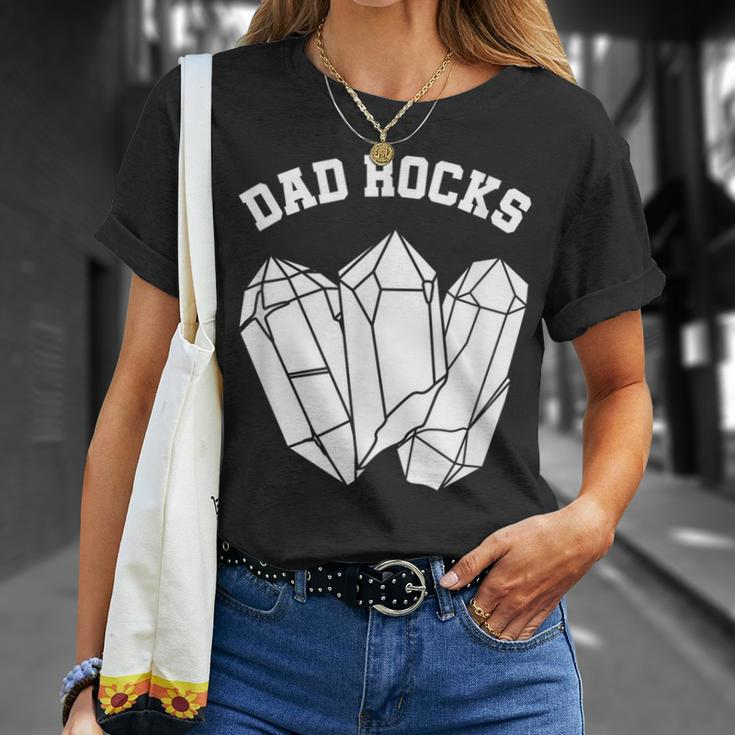 Geologist Dad Rocks Rock Collector Geology T-shirt Gifts for Her
