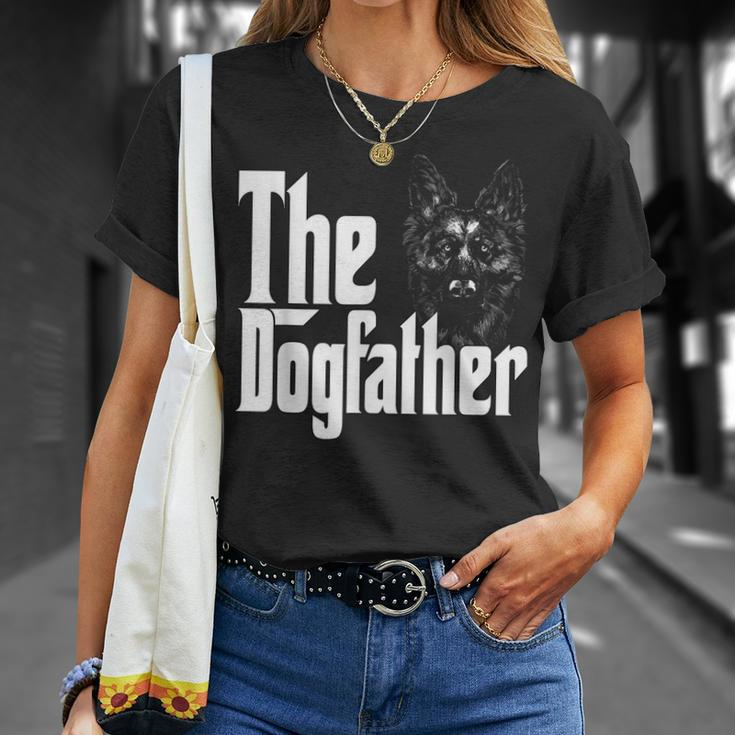 German Shepherd Dog Dad Dogfather Dogs Daddy Father Unisex T-Shirt Gifts for Her