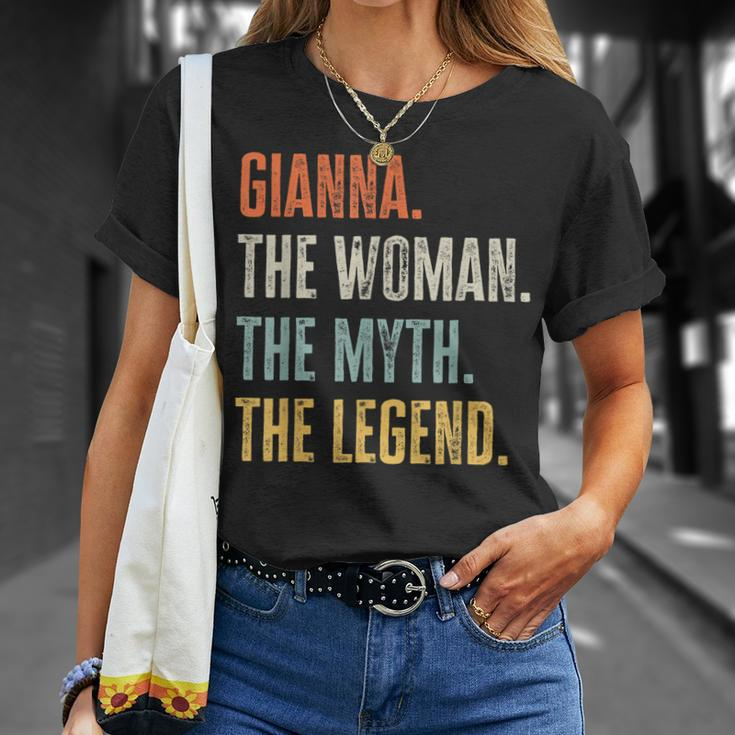 Gianna The Best Woman Myth Legend Funny Best Name Gianna Unisex T-Shirt Gifts for Her