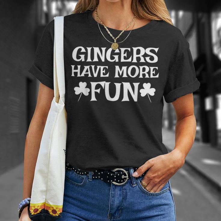 Gingers Have More Fun Redhead Irish Pride T-Shirt Gifts for Her
