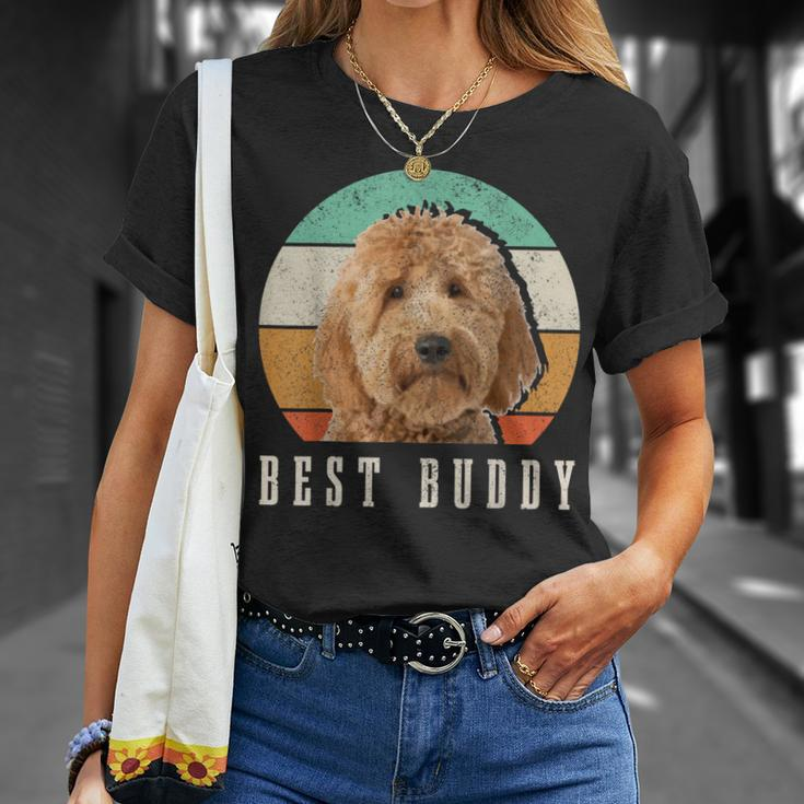 Goldendoodle Dad Doodle Mom Best Buddy Retro Vintage Dog T-Shirt Gifts for Her