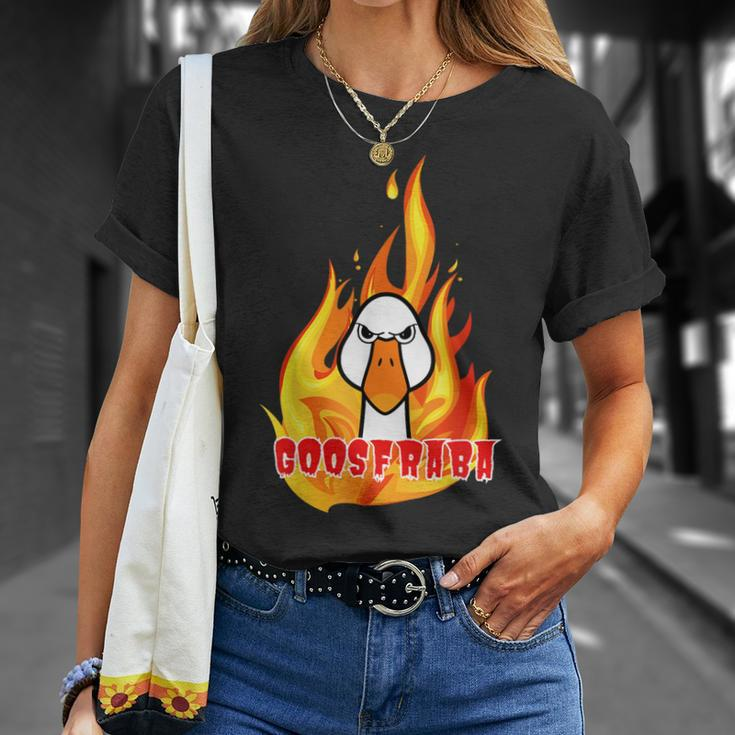 Goosfraba Angry Goose Unisex T-Shirt Gifts for Her
