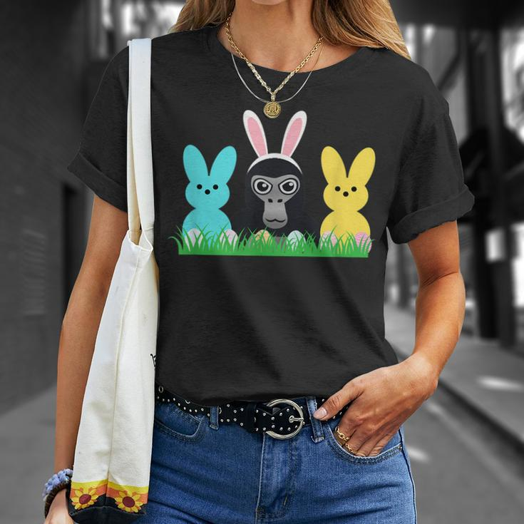 Gorilla Tag Easter Basket Vr Gamer Kids Adults Ns Unisex T-Shirt Gifts for Her
