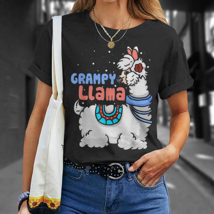 Grampy Lama Passender Familien-Weihnachts-Pyjama Geschenke T-Shirt Geschenke für Sie