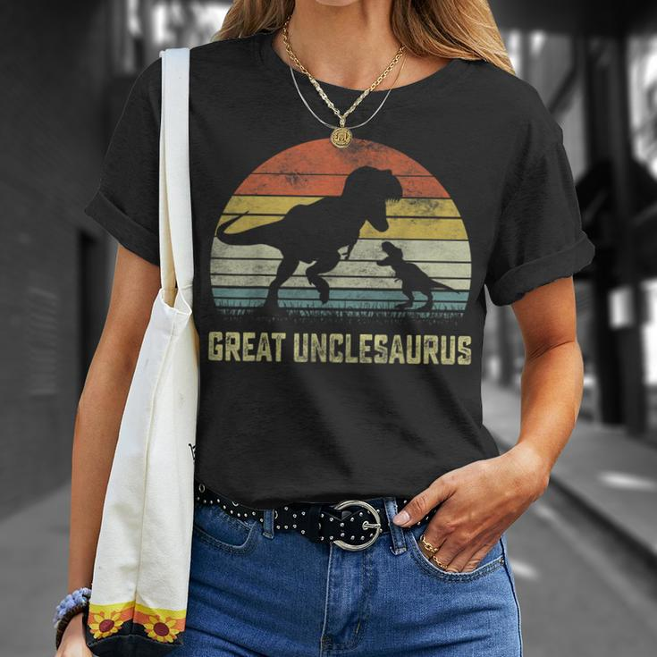 Great UnclesaurusRex Dinosaur Great Uncle Saurus Family Unisex T-Shirt Gifts for Her