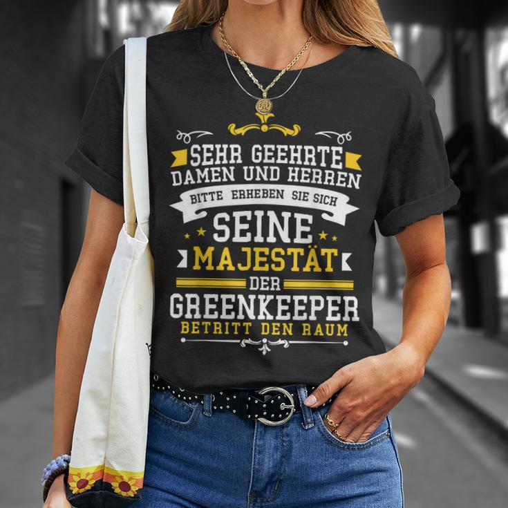 Greenkeeper Geschenk Fußball Rasenplatz Pflege Sprüche T-Shirt Geschenke für Sie