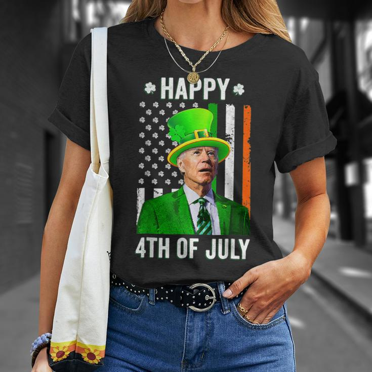 Happy 4Th Of July Joe Biden St Patricks Day Leprechaun Hat V2 T-shirt Gifts for Her